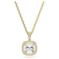 Swarovski Una Angelic Cushion cut, White, 18K gold finish Pendant