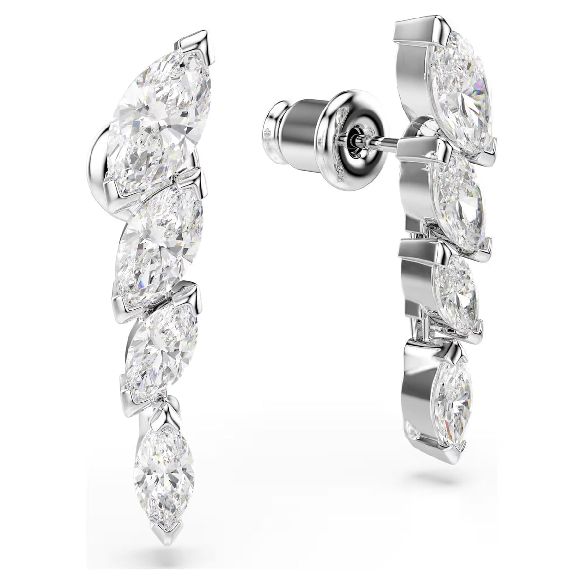 Swarovski Mesmera Marquise cut, White, Rhodium plated Earrings