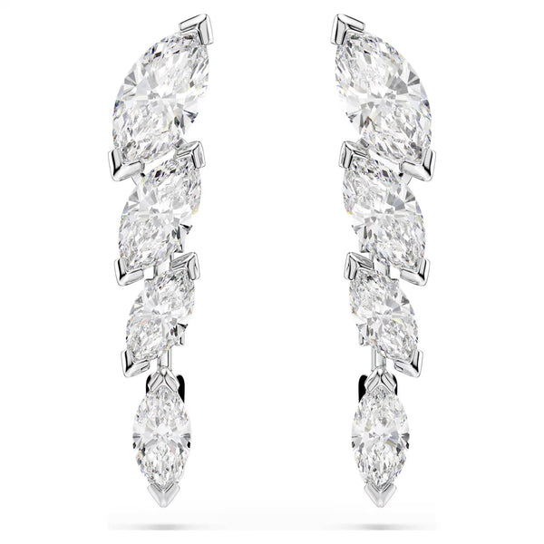 Swarovski Mesmera Marquise cut, White, Rhodium plated Earrings