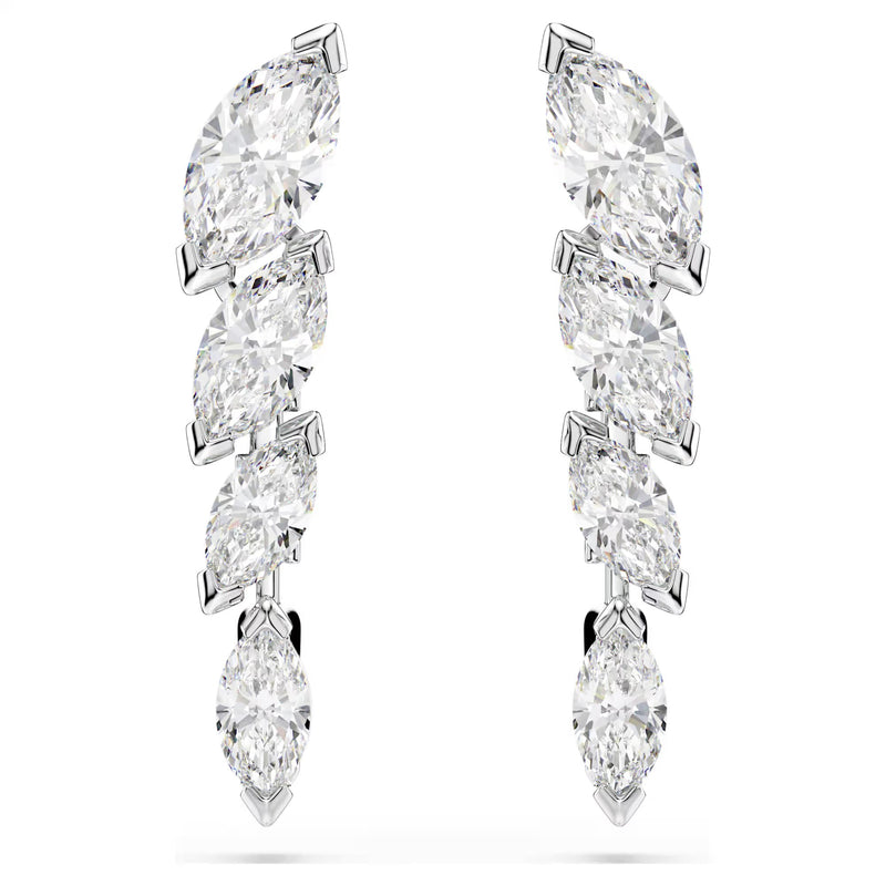 Swarovski Mesmera Marquise cut, White, Rhodium plated Earrings