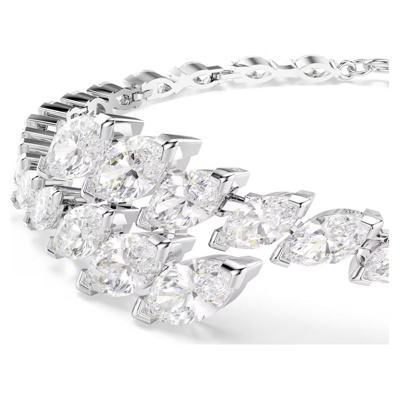 Swarovski Mesmera Marquise cut, White, Rhodium plated Bracelet