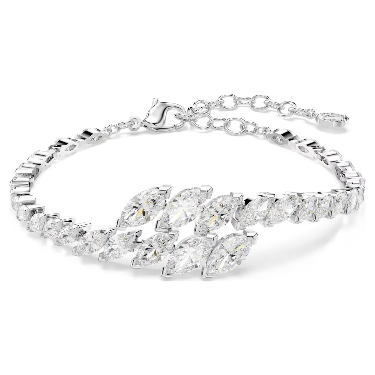 Swarovski Mesmera Marquise cut, White, Rhodium plated Bracelet