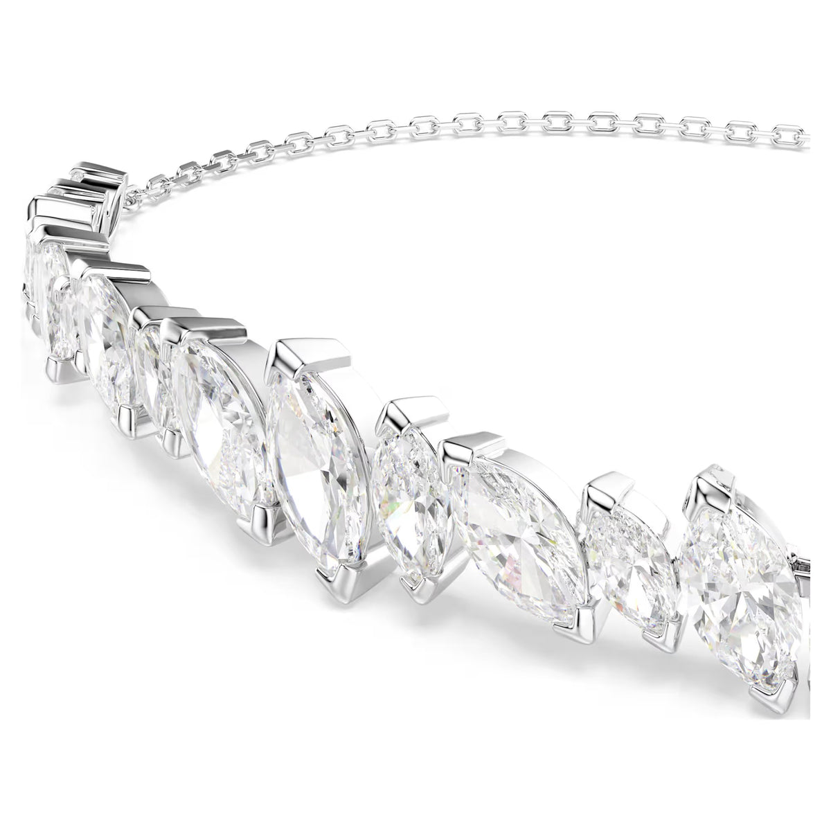 Swarovski Mesmera Marquise cut, White, Rhodium plated Bracelet