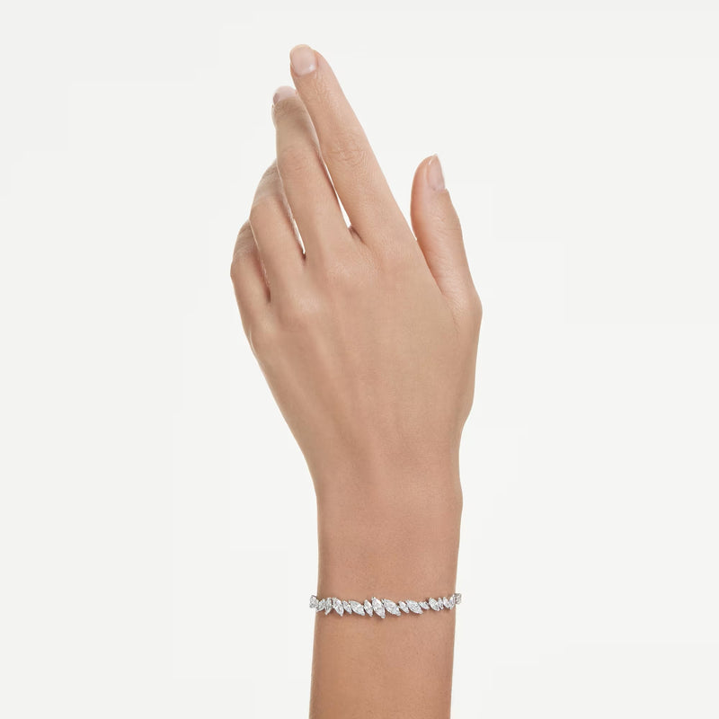 Swarovski Mesmera Marquise cut, White, Rhodium plated Bracelet