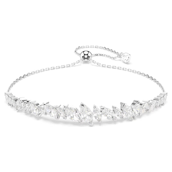 Swarovski Mesmera Marquise cut, White, Rhodium plated Bracelet