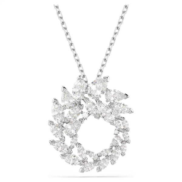 Swarovski Mesmera Marquise cut, White, Rhodium plated Pendant