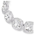 Swarovski Una Angelic Cushion cut, White, Rhodium plated Bracelet
