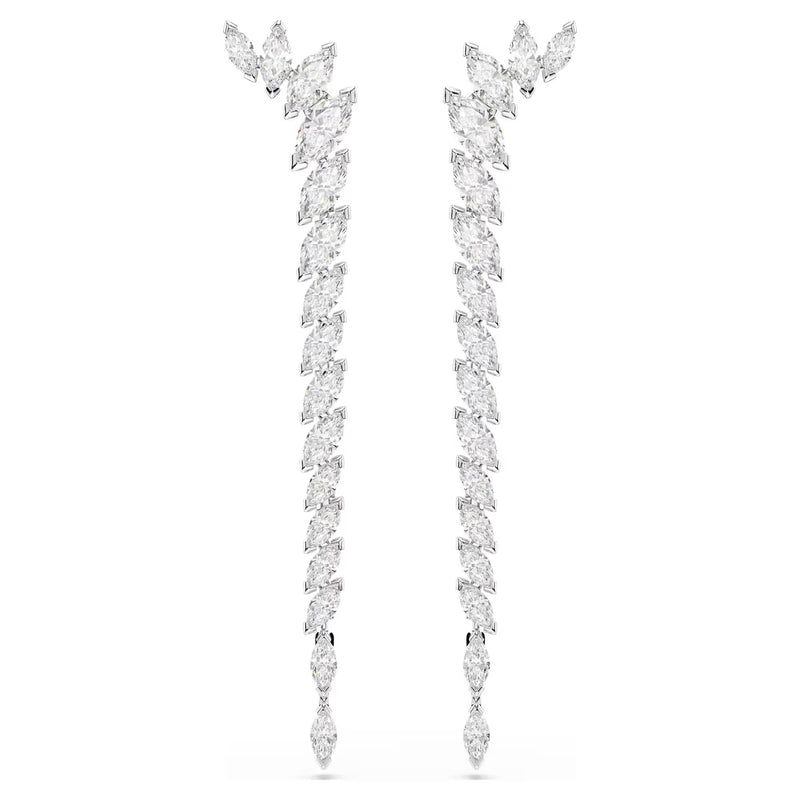 Swarovski Mesmera Marquise cut, White, Rhodium plated Earrings
