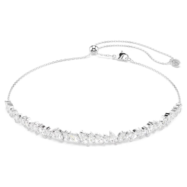 Swarovski Mesmera Marquise cut, White, Rhodium plated Choker