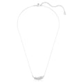 Swarovski Vienna Mixed cuts, Feather, White, Rhodium plated Pendant