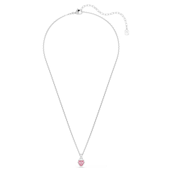 Swarovski Chroma Mixed cuts, Pink, Rhodium plated Pendant