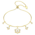 Swarovski Magic Mixed cuts, Snowflake, White, 18K gold finish Bracelet
