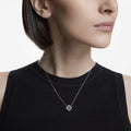 Swarovski Una Angelic Mixed cuts, Green, Rhodium plated Pendant