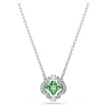 Swarovski Una Angelic Mixed cuts, Green, Rhodium plated Pendant