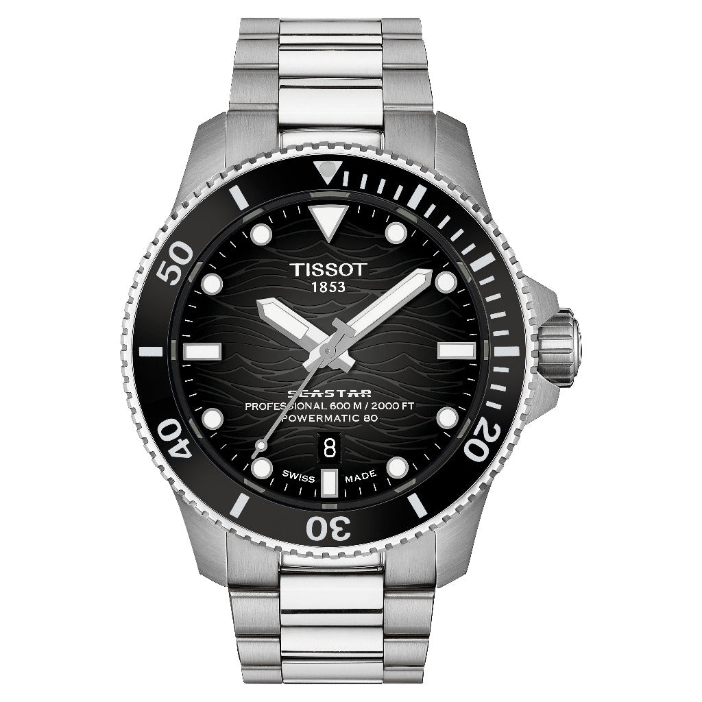 Tissot Seastar Automatic 2000 Black 44mm Watch T1209071105100