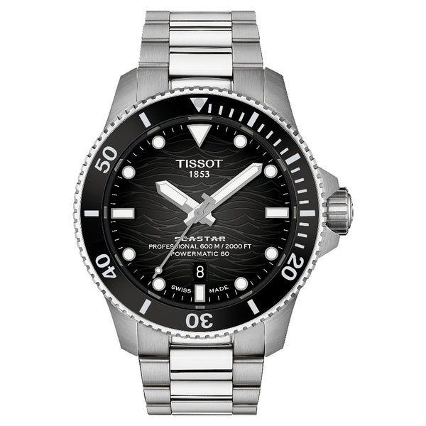 Tissot Seastar Automatic 2000 Black 44mm Watch T1209071105100
