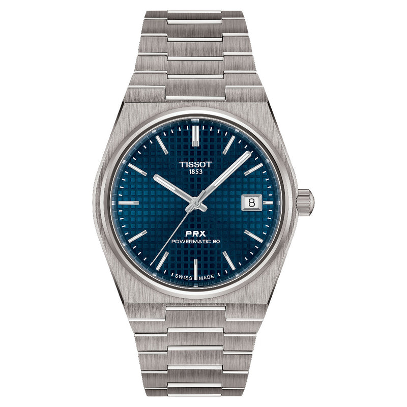 Tissot PRX Titanium Blue 38mm Powermatic 80 Watch T1378074404100