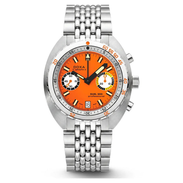 Doxa Sub 200 T.Graph II Professional Staninless Steel 42mm Watch 806.10.351.10