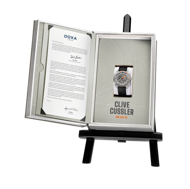 Doxa SUB 300 Ti5 Clive Cussler Limited Edition 42mm Watch 823.50.121.20-SE14