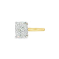 Elongated Cushion Cut 4.19ct Lab Grown Diamond, 18ct Yellow Gold Ring