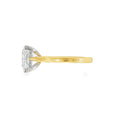 Princess Cut 4.05ct Lab Grown Diamond, 18ct Yellow Gold Ring