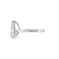 Pear Cut 3.01ct Lab Grown Diamond, Platinum Ring