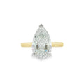 Pear Cut 4.04ct Lab Grown Diamond, 18ct Yellow Gold Ring
