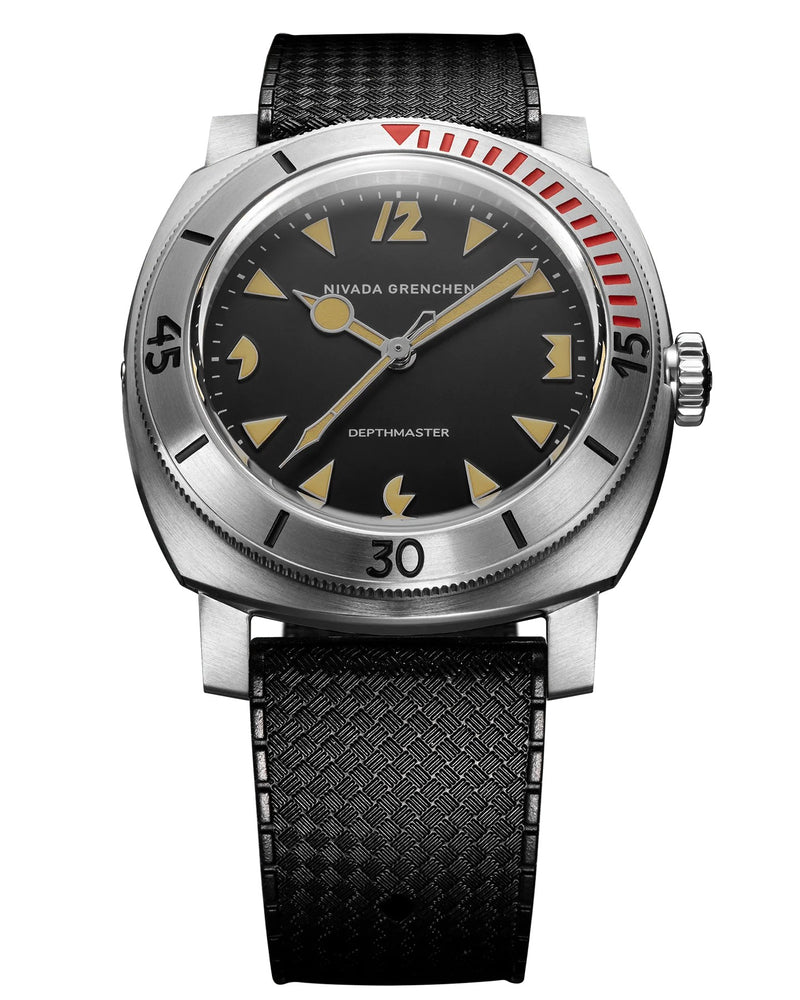 Nivada Grenchen Art Deco Depthmaster, Rubber Tropic 42mm Watch 14200A01