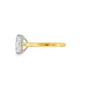 Radiant Cut 3.04ct Lab Grown Diamond, 18ct Yellow Gold Ring