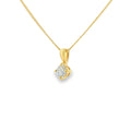 Diamond Round Brilliant Cut, 0.40ct 18ct Yellow Gold Pendant