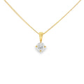 Diamond Round Brilliant Cut, 0.40ct 18ct Yellow Gold Pendant