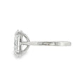 Oval Cut 4.09ct Lab Grown Diamond, Platinum Ring