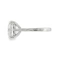 Round Brilliant Cut 7.01ct Lab Grown Diamond, Platinum Ring