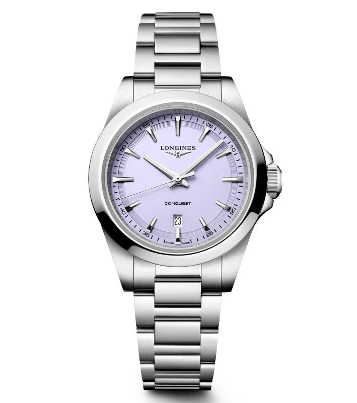 Longines Conquest Lavender Quartz 30mm Watch L3.350.4.02.6