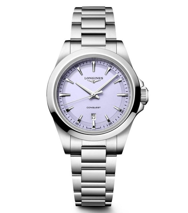 Longines Conquest Lavender Quartz 30mm Watch L3.350.4.02.6