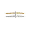 Fope Prima Flex'it 18ct Yellow and White, 0.17ct Diamond Bracelet