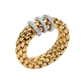 Fope Vendôme Flex'it 18ct Yellow Gold, 0.23ct Diamond Ring