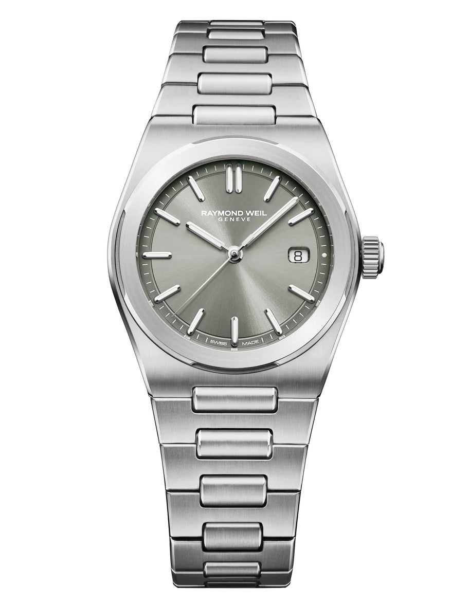 Raymond Weil A.R.T. Date Sage Green Dial 30mm Watch 1250-ST-52001