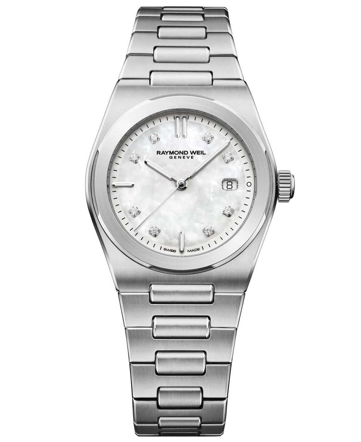 Raymond Weil A.R.T MOP & Diamond Dial 30mm Watch 1250-ST-97081