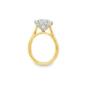 Oval Cut 4.02ct Lab Grown Diamond, 18ct Yellow Gold 6 Claw Ring