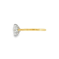 Round Brilliant Cut 2.01ct Lab Grown Diamond, 18ct Yellow Gold 6 Claw Ring