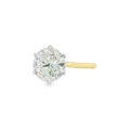 Round Brilliant Cut 4.02ct Lab Grown Diamond, 18ct Yellow Gold 6 Claw Ring