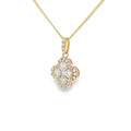 Diamond Clover 0.78ct, 18ct Yellow Gold Pendant