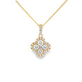 Diamond Clover 0.78ct, 18ct Yellow Gold Pendant
