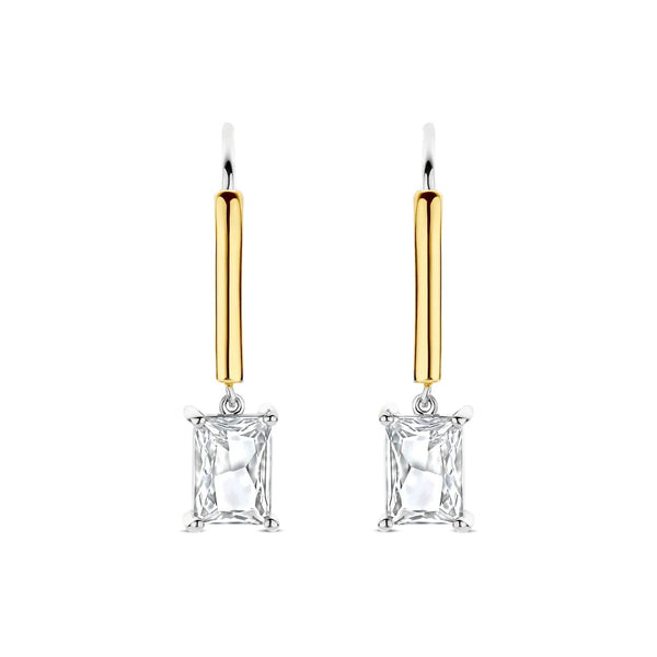 TI SENTO Rectangular Zirconia Hoops 78063ZY