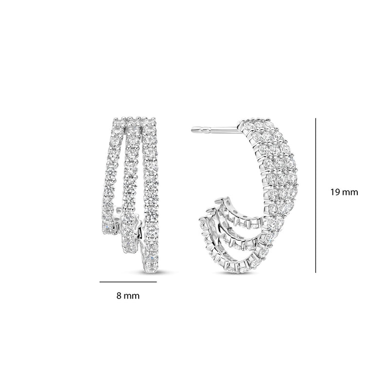 TI SENTO Stardust Zirconia Earrings 78069ZI
