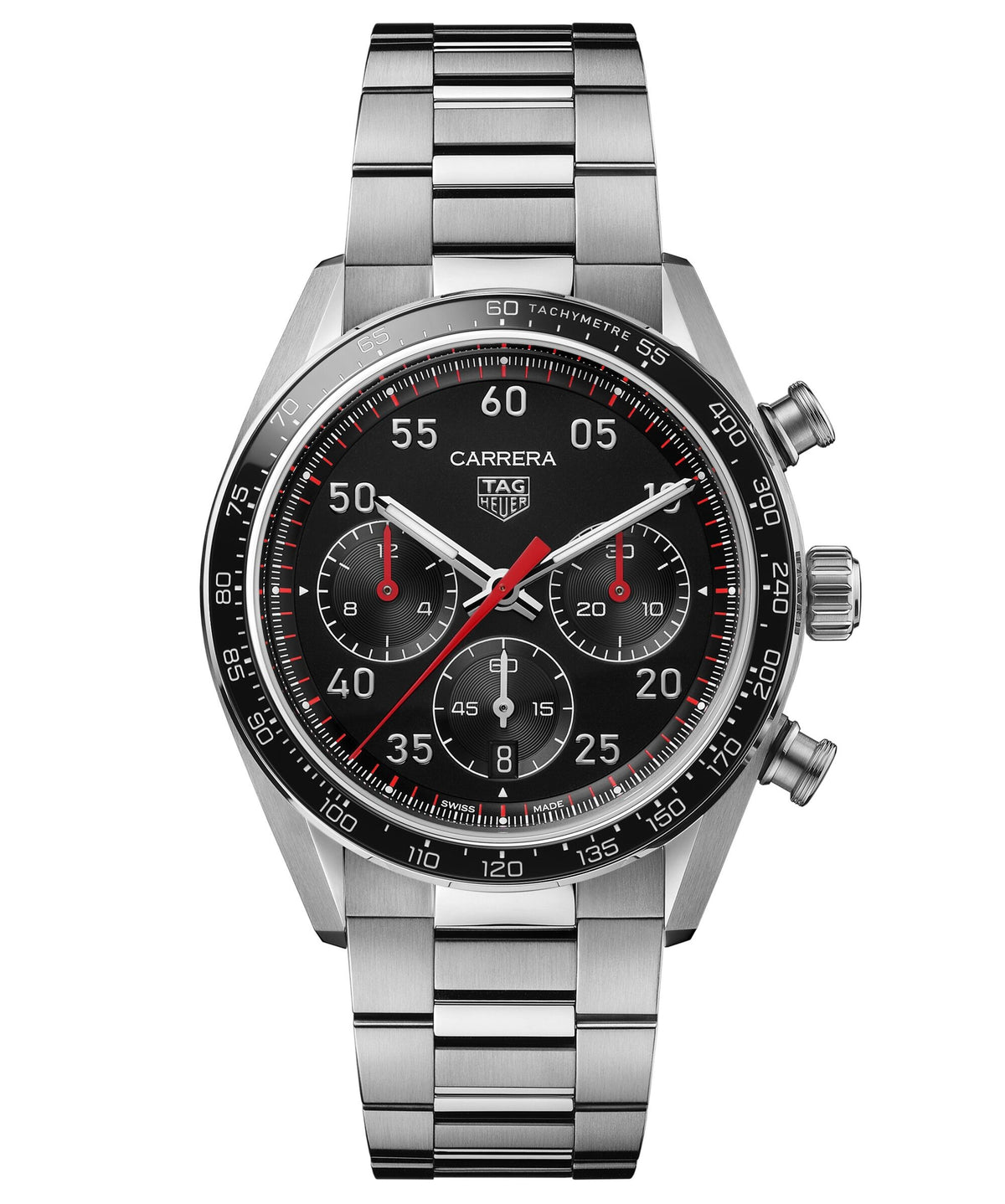 Tag Heuer Carrera Chronograph Sport Automatic Black, 42mm Steel Watch CDB2110.BA0054