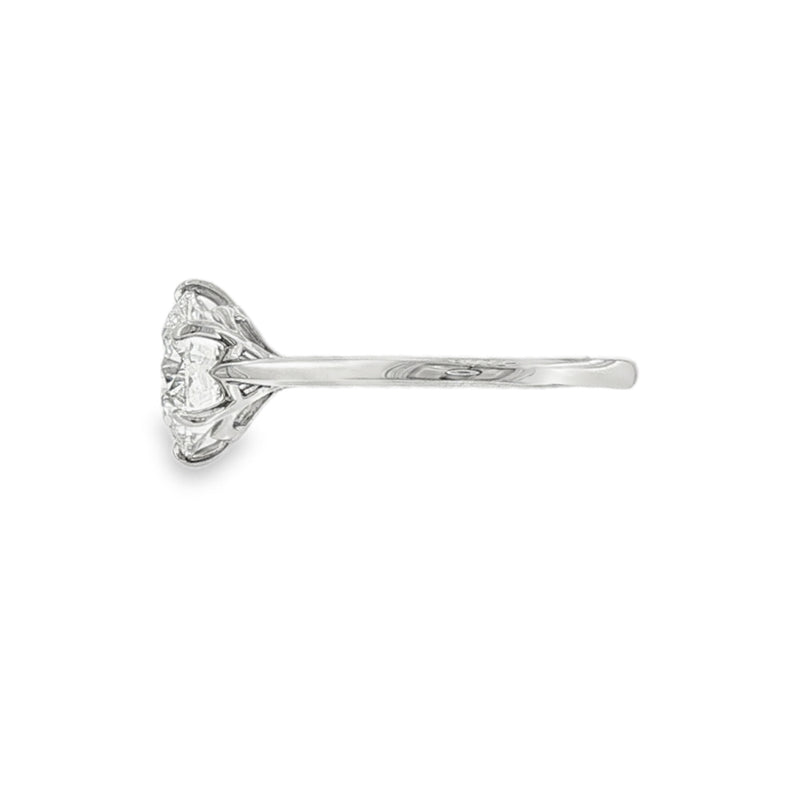 Round Brilliant Cut 3.00ct Lab Grown Diamond, 6 Claw Platinum Ring