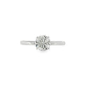 Round Brilliant Cut 1.00ct Lab Grown Diamond, Hidden Halo Platinum Ring