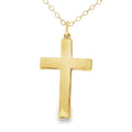 9ct Yellow Gold 30x20mm Solid Cross Pendant